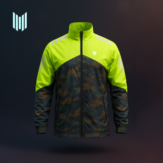 Urban Camo Neon Windbreaker